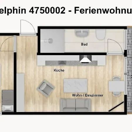 아파트 Haus Delphin 2 보르쿰